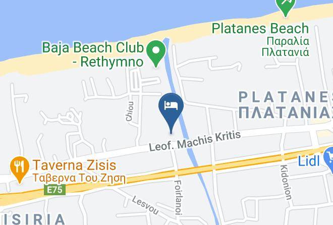 Rethimni - May Beach Hotel Maps
