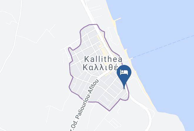 Maya Bay Hotel Kallithea Map