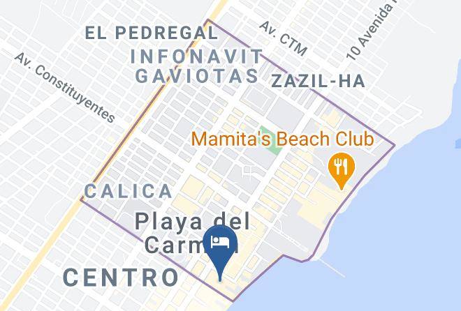 Solidaridad - Maya Bric Hotel Maps