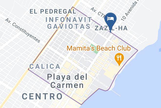 Maya Del Carmen Map