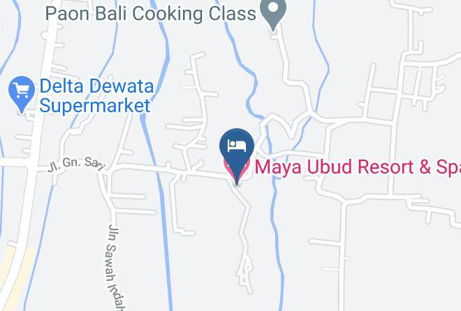 Gianyar Regency - Maya Ubud Resort & Spa Maps