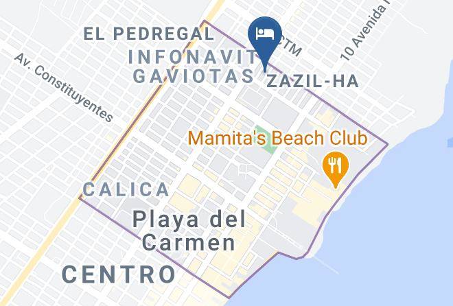 Solidaridad - Maya Vacanze Playa Natural Maps