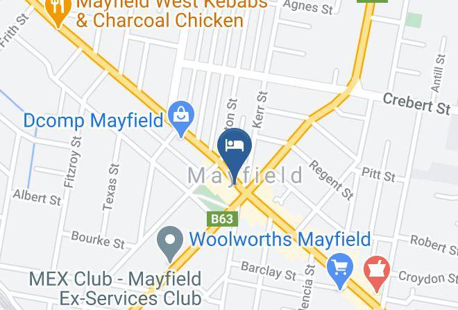 Newcastle - Mayfield Hotel Maps