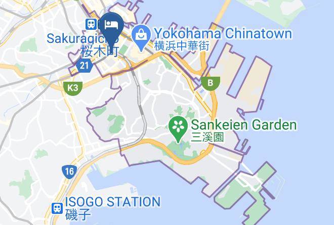 Yokohama City Naka Ward - Mayudama Cabin Maps