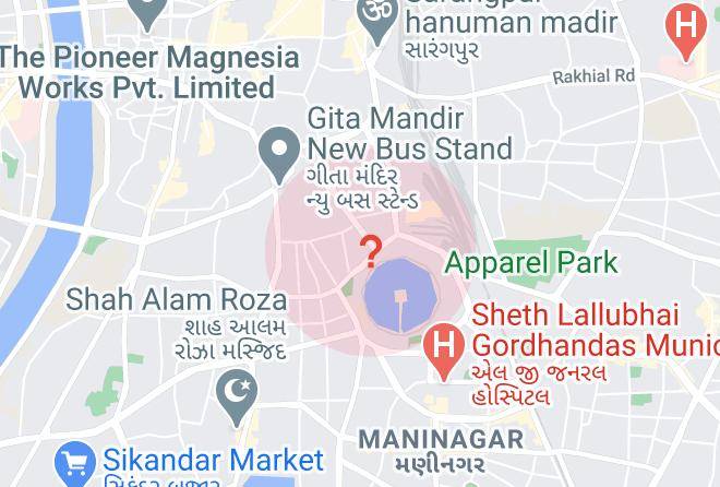 Ahmadabad - Mayur Hotel Maps