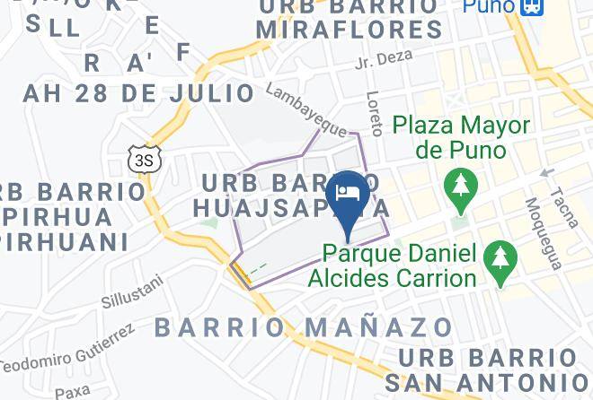 Puno - Maywa Inn Maps