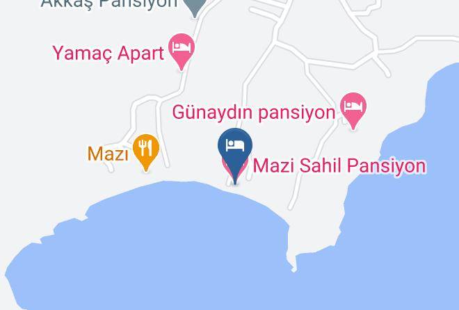 Mugla - Mazi Sahil Pansiyon Maps