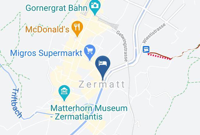 Mazot Zermatt Hotel Grill Restaurant Bar Map