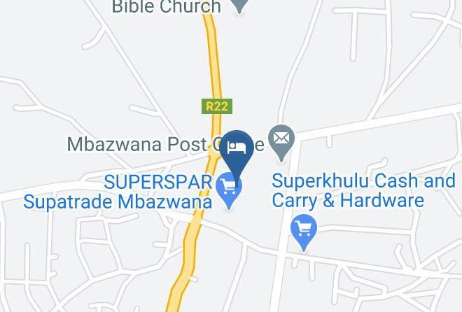 Mbazwana Inn Map