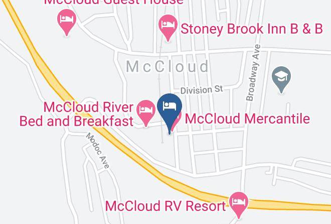 Siskiyou - Mccloud Mercantile Hotel Maps