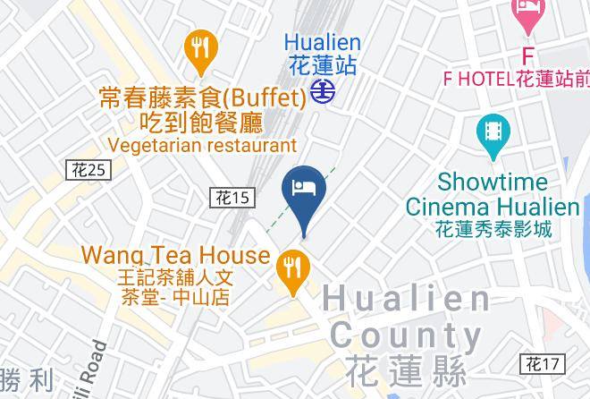 Meci Hotel Mapa - Taiwan - Hualiennty