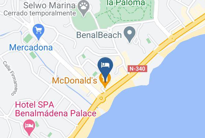 Malaga - Med Playa Hotel Balmoral Maps