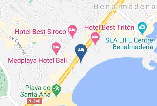 Malaga - Med Playa Hotel Riviera Maps