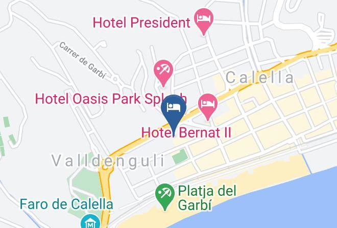Barcelona - Med Playa Hotel Santa Monica Maps