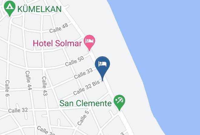 Mar Del Tuyu - Medanos Hotel Maps