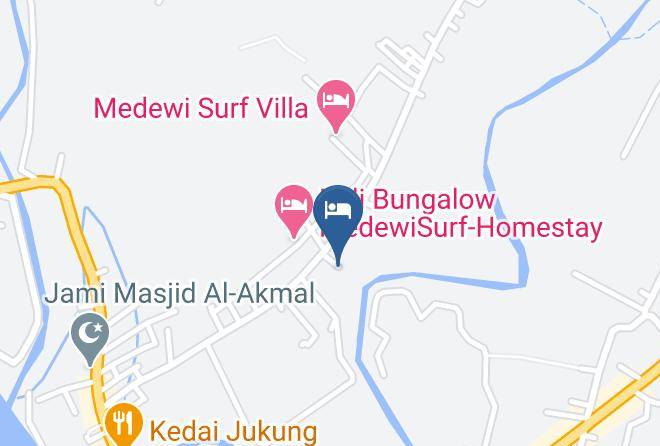 Jembrana Regency - Medewi Surf Lodge Maps