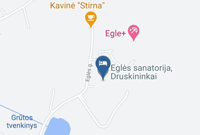 Druskininkai - Medical Spa Egles Sanatorija Maps