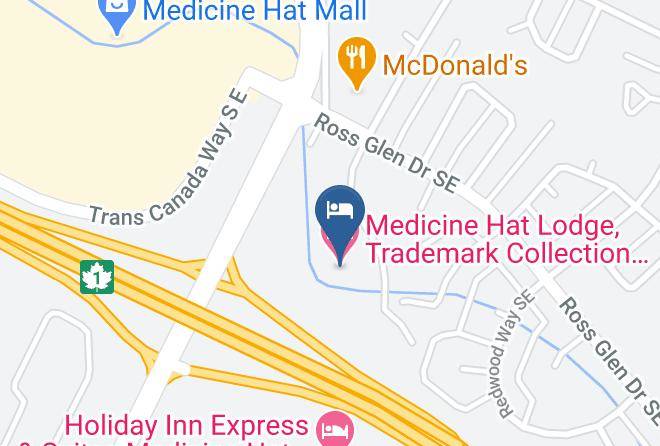 Medicine Hat Lodge Trademark Collection By Wyndham Map - Alberta - Division 1