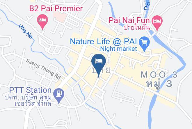 Amphoe Pai - Medio De Pai Hotel Maps