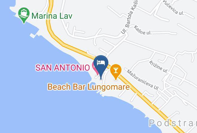 Podstrana - Mediteran Beach Maps