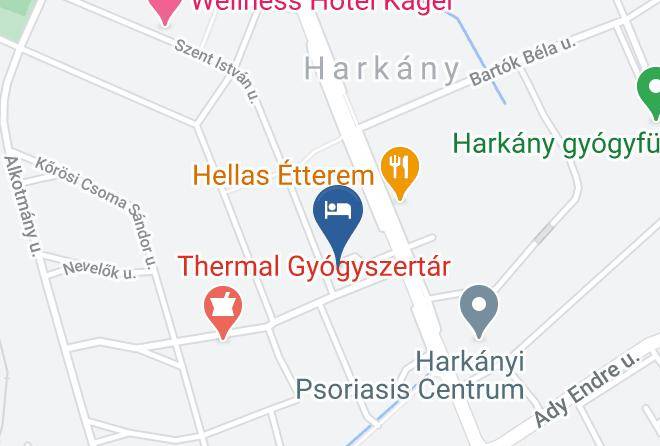 Harkany - Mediterran Panzio Maps