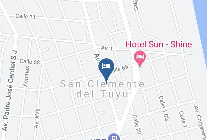 Mar Del Tuyu - Mediterraneo Hotel Maps