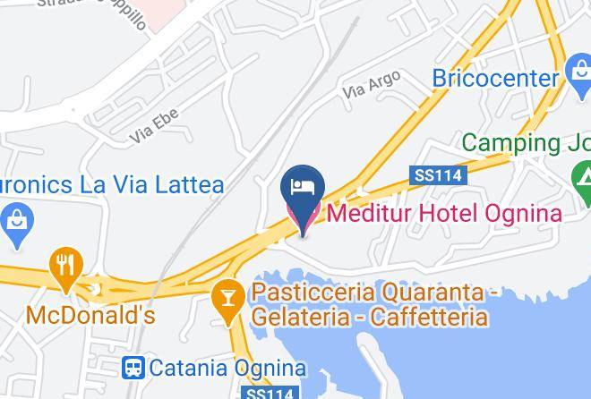 Catania - Meditur Hotel Ognina Maps