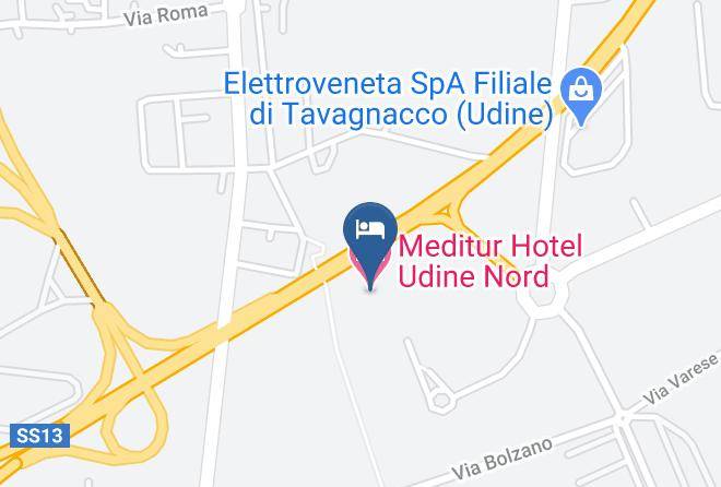 Udine - Meditur Hotel Udine Nord Maps