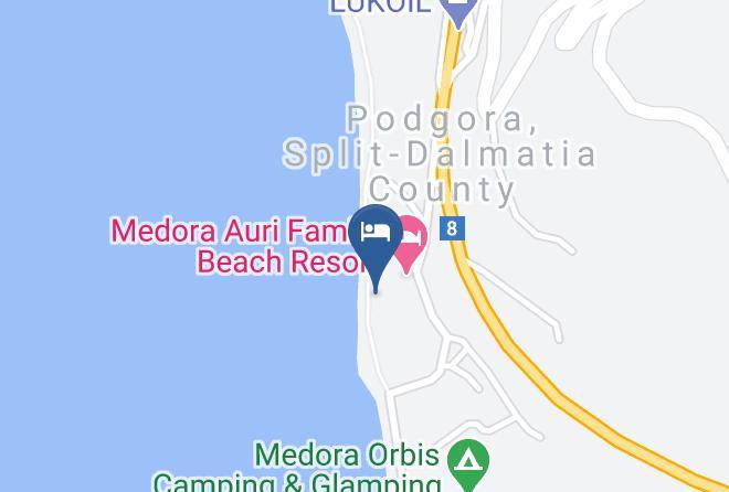 Podgora - Medora Hotels & Resorts Maps