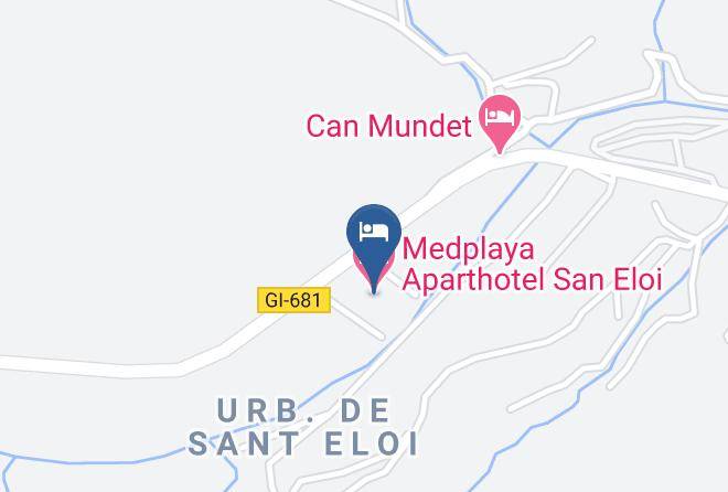 Girona - Medplaya Hotel San Eloy Maps