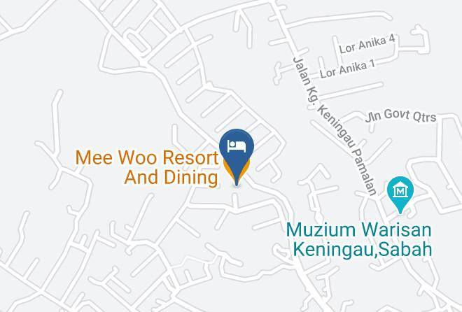 Bahagian Pedalaman - Mee Woo Resort & Spa Keningau Sabah Maps