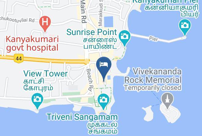 Kanniyakumari - Meenachi Bhavan Maps