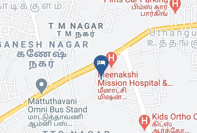 Madurai - Meenakshi's Sunshine Hotel Maps