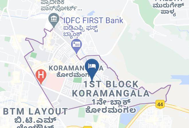 Bengaluru - Meenal Nest A Boutique Hotel Maps