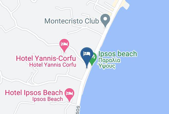 Kerkira - Mega Hotel Ipsos Maps