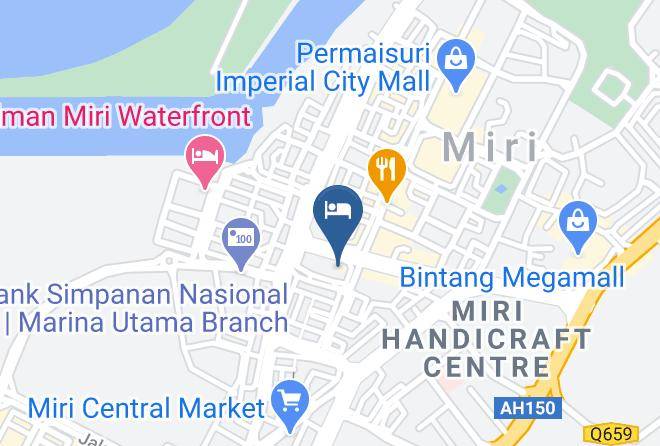 Bahagian Miri - Mega Hotel Miri Maps