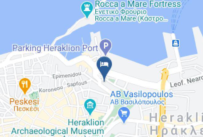 Iraklion - Megaron Hotel Maps