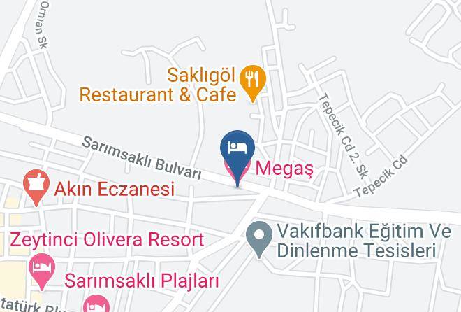 Ayvalik - Megas Hotel Maps
