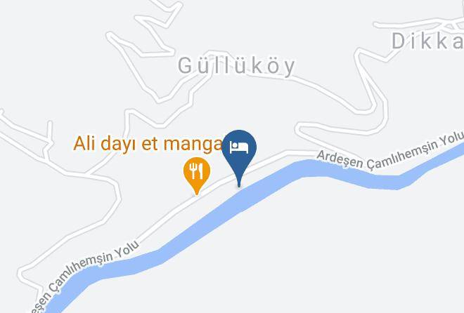 Camlihemsin - Megza Bungalov Ayder Otel Maps