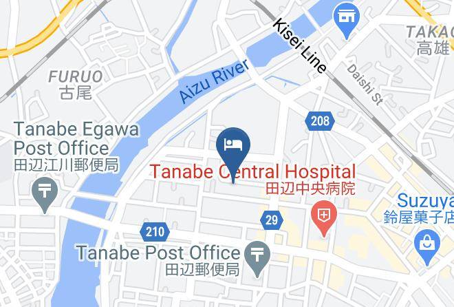 Tanabe City - Mehari Honpo Sangenjaya Korikian Maps