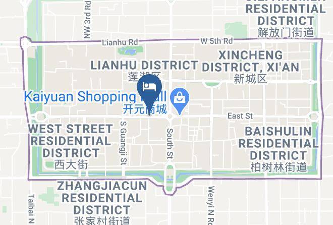 Xi An - Mehood Lestie Hotel Bell Tower Xi'an Maps