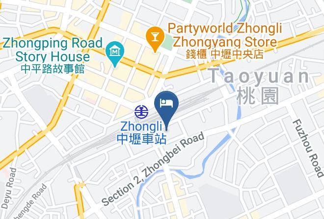 Zhongli District - Mei Ti Hotel Maps