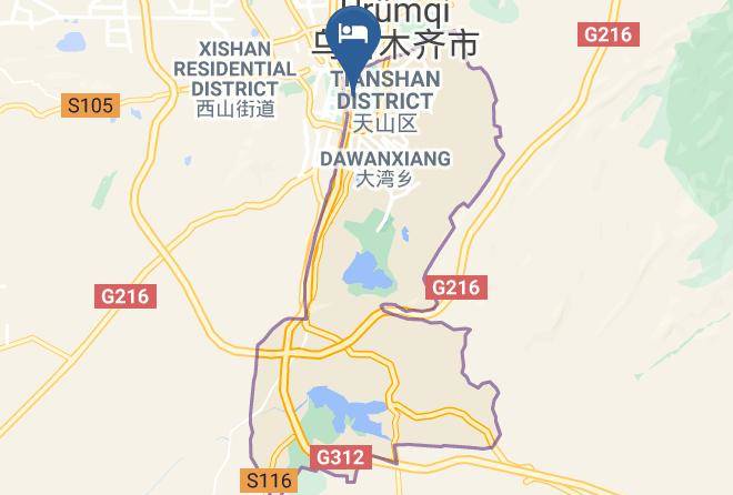 Urumqi - Meisite Kuaijie Hotel Maps