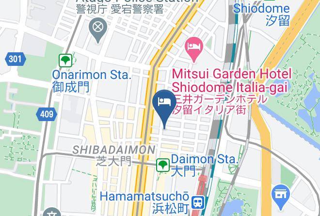 Minato Ward - Meitetsu Inn Hamamatsucho Maps