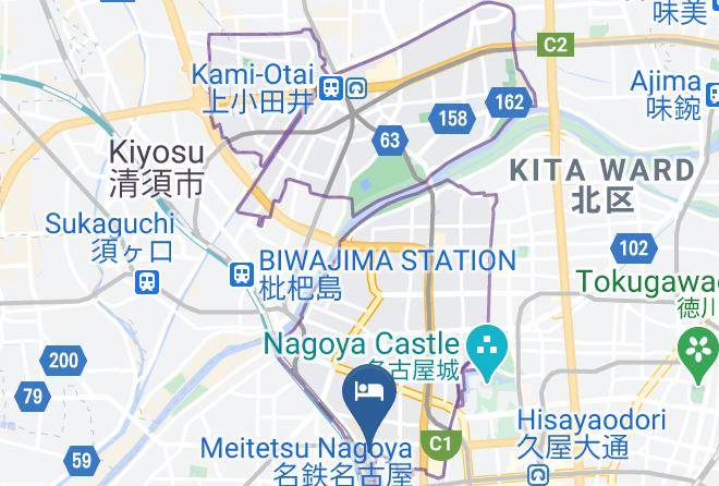 Nagoya City Nishi Ward - Meitetsu Inn Nagoya Ekimae Maps
