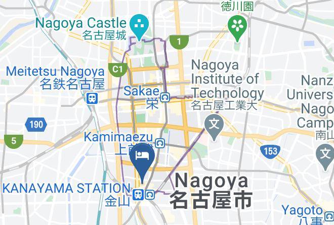 Nagoya City Naka Ward - Meitetsu Inn Nagoya Kanayama Maps