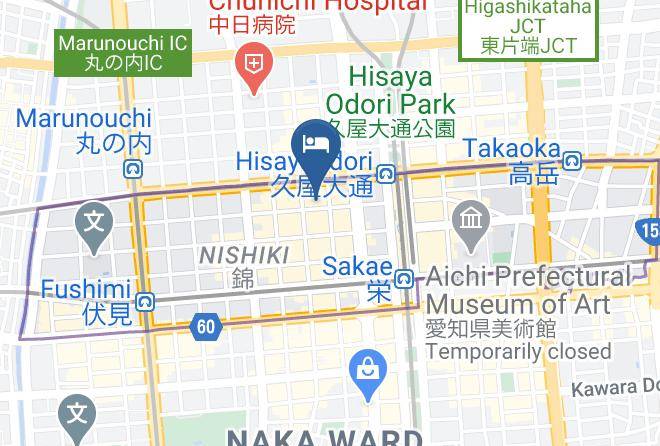 Meitetsu Inn Nagoya Nishiki Map - Aichi Pref - Nagoya City Naka Ward