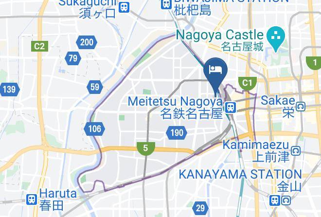 Nagoya City Nakamura Ward - Meitetsu Inn Nagoyaeki Shinkansenguchi Maps