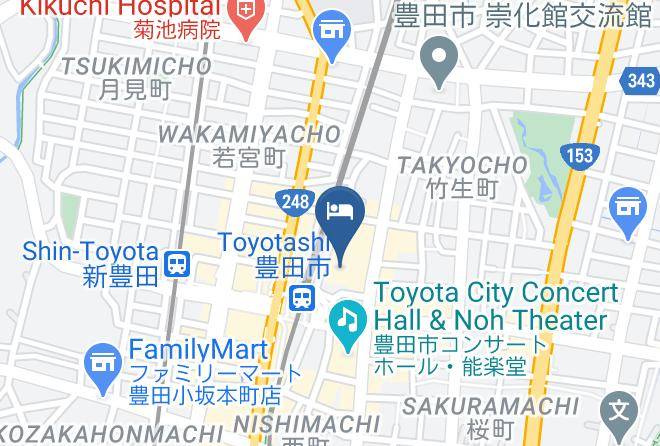 Toyota City - Meitetsu Toyota Hotel Maps
