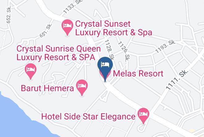 Melas Resort Hotel Map